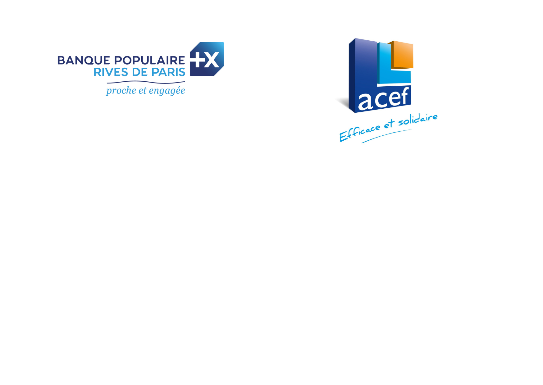 Logos Banque populaire - ACEF