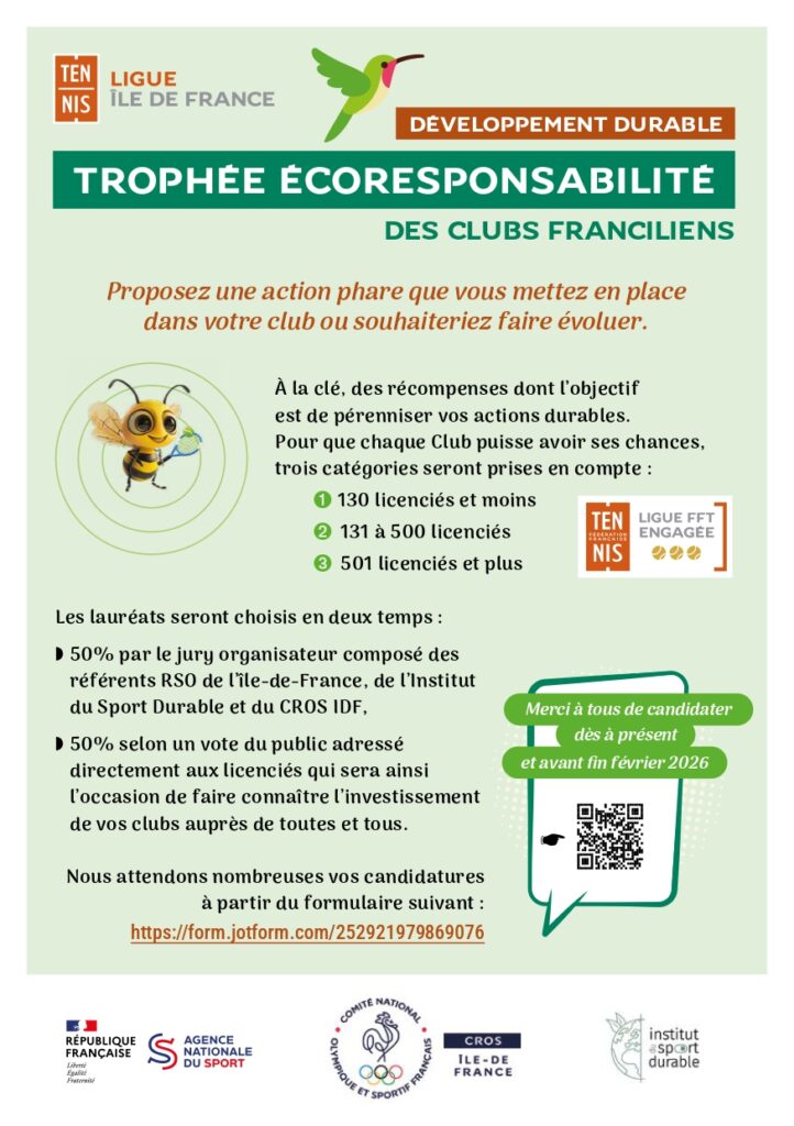 Trophée écoresponsable