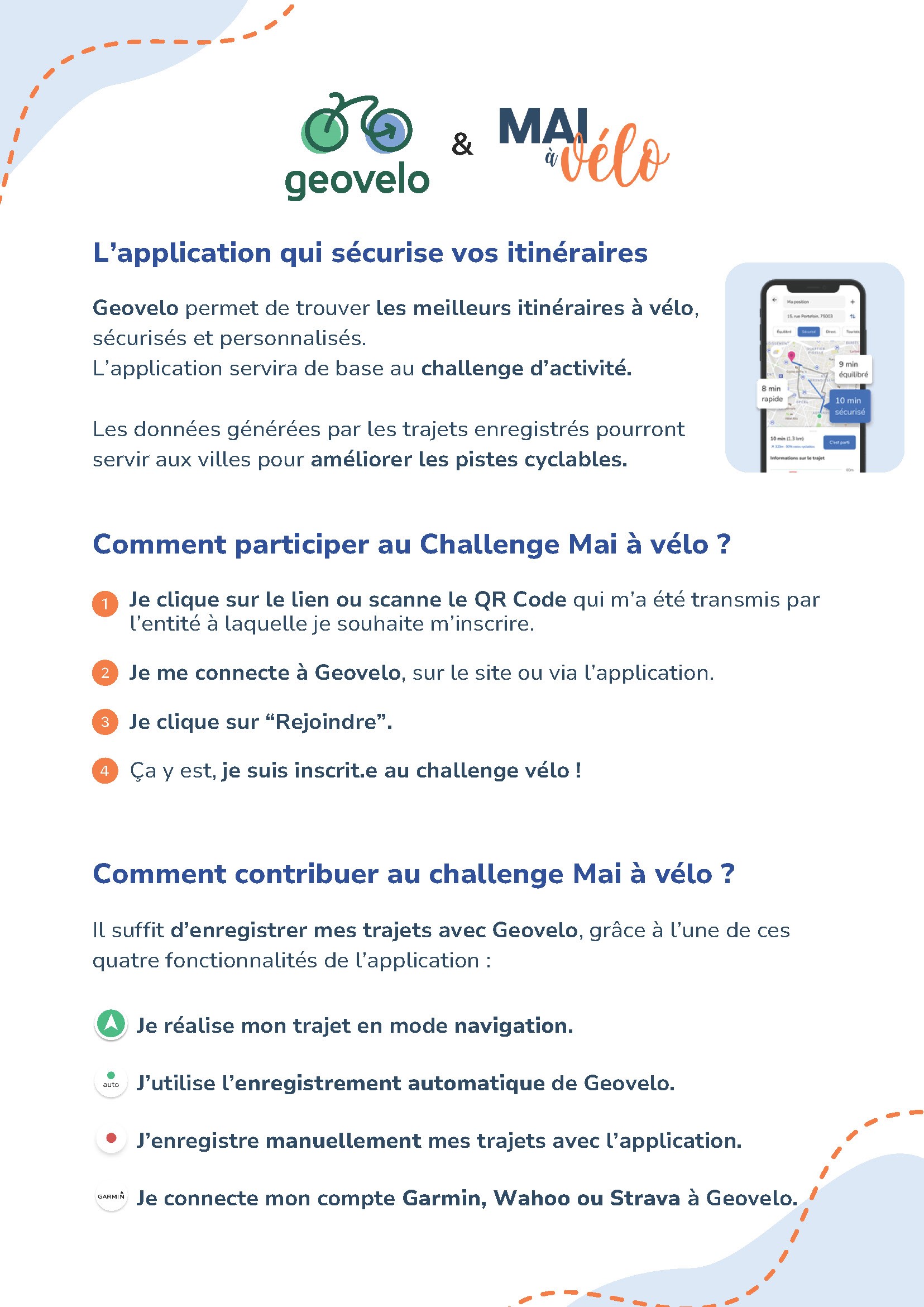 Mode d'emploi Mai à vélo