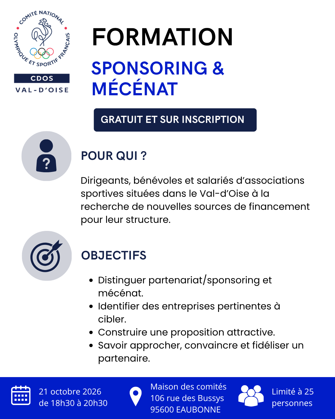 Formation sponsoring et mécénat