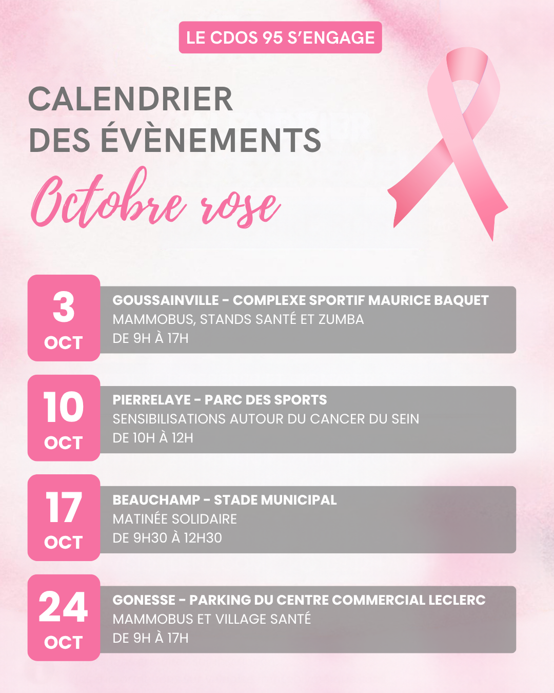 Octobre rose CDOS